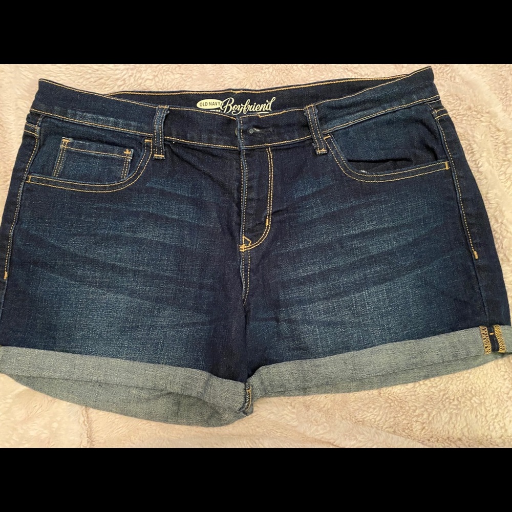 Old Navy Blue Jean Boyfriend Shorts